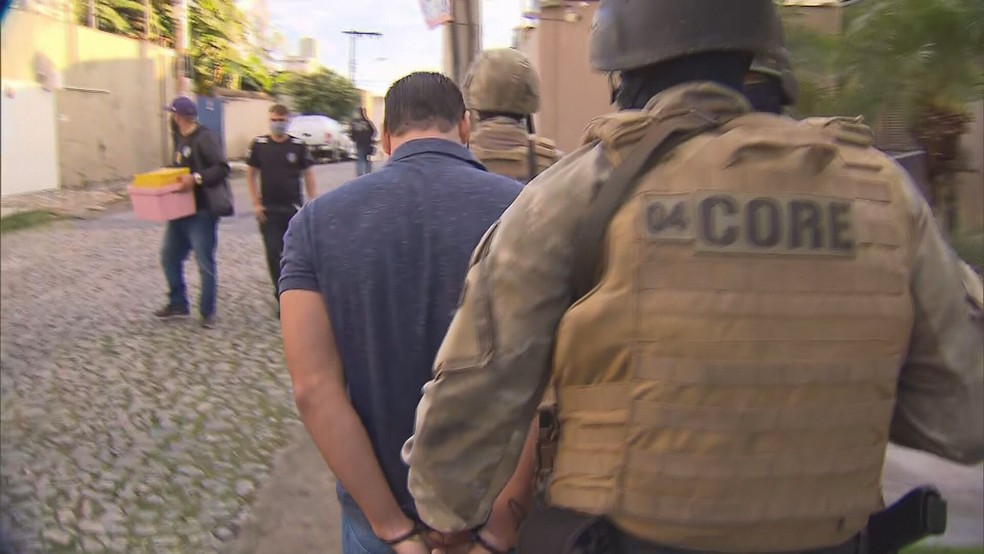 Suspeito foi preso em Belo Horizonte — Foto: Reprodução/TV Globo