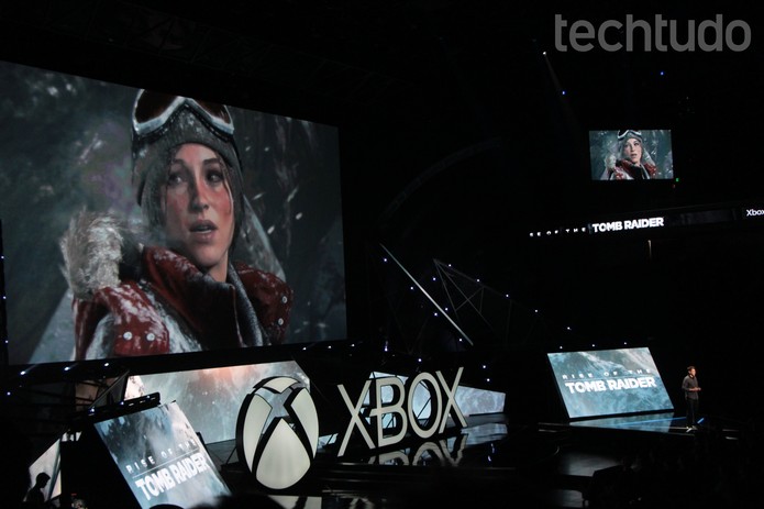 Rise of Tomb Raider na E3 (Foto: Tais Carvalho/TechTudo)