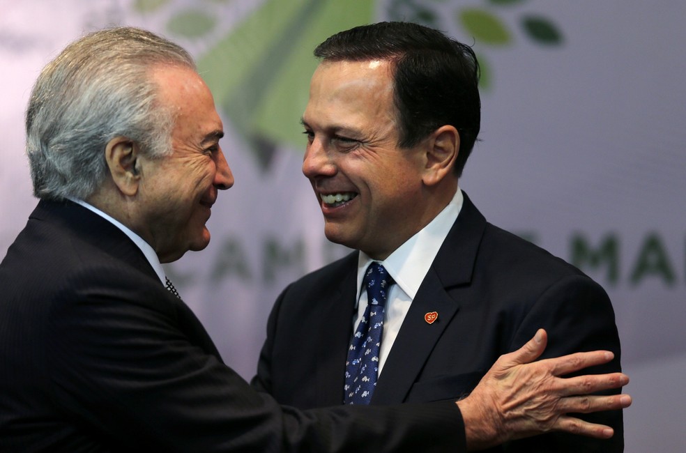 Temer distribui afago a Doria e elogia 'visão nacional' do prefeito