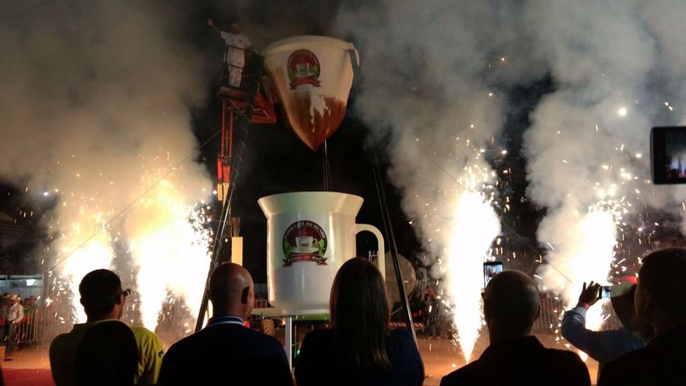 Mais de 8 mil litros de café foram coados na festa (Foto: Divulgação/Prefeitura de Brejetuba)