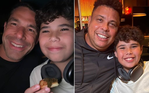 Marcus Buaiz leva filho mais velho em jantar com Ronaldo: "Padrinho"