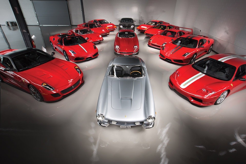 As Ferrari no leilão da Sotheby's (Foto: Divulgação)