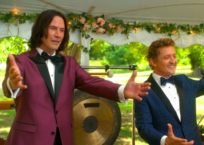 Keanu Reeves e Alex Winter em cena de Bill e Ted: Encare a Música (2020) (Foto: Reprodução)