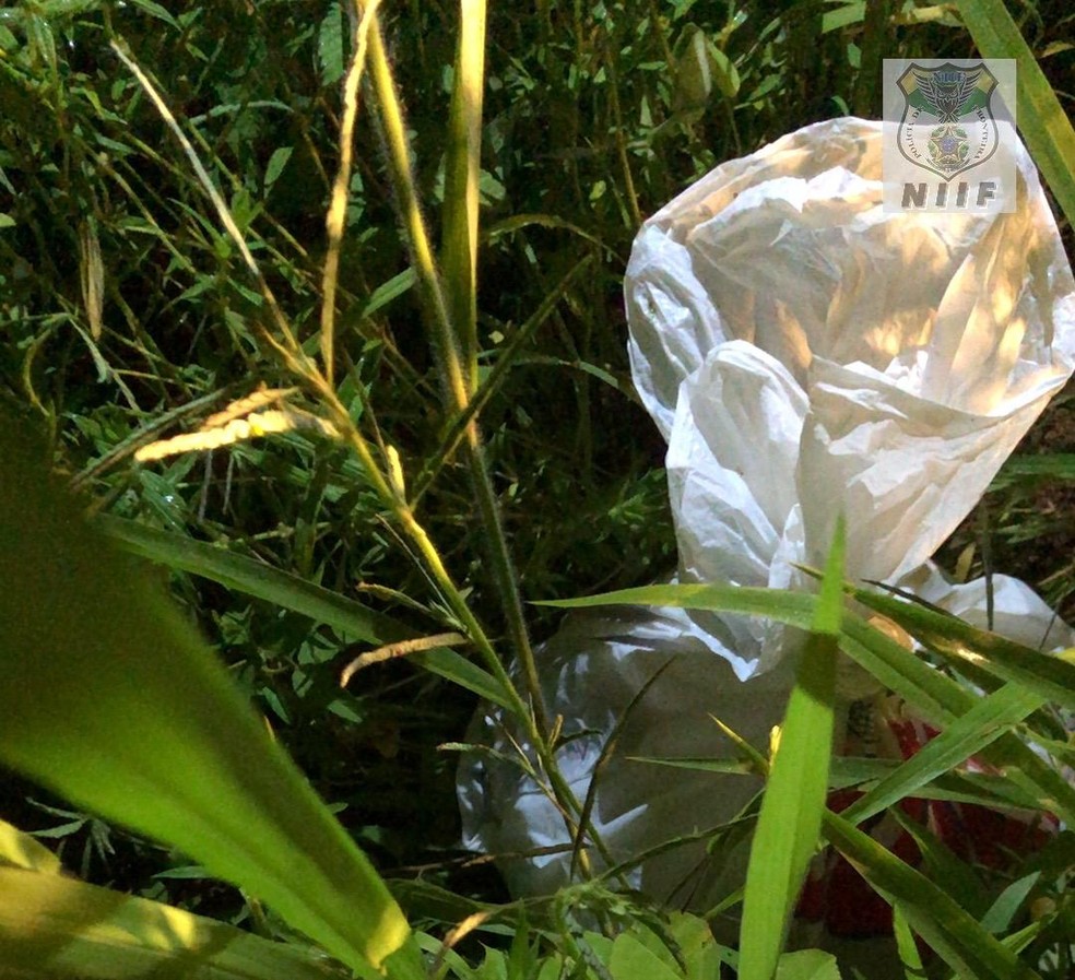 Sacola estava com roupas da vítima e a cápsula do tiro. Crime aconteceu em Guajará-Mirim (RO) — Foto: Reprodução