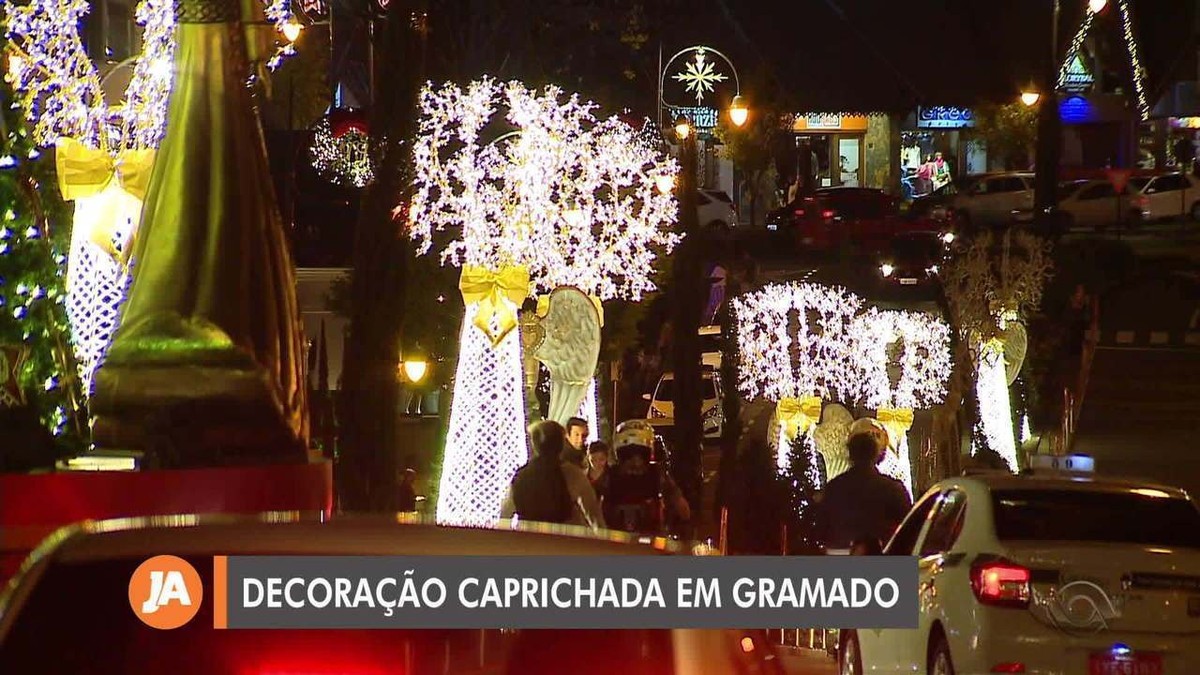 Decoração da cidade é show à parte no Natal Luz de Gramado - G1