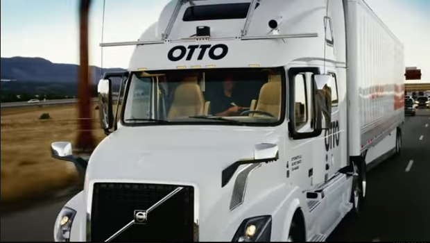O caminhão autônomo Otto, uma parceria do Uber e da AB InBev (Foto: Reprodução/Otto)