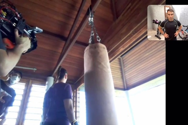 Ivete Sangalo faz aula de boxe à distância (Foto: Reprodução/Instagram)