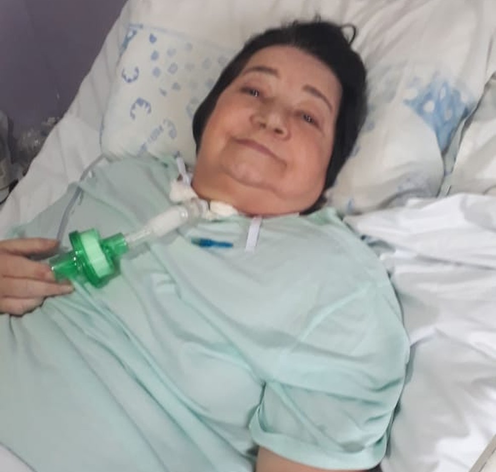 Idosa se recuperou da Covid-19 e teve alta nesta segunda-feira em Santos, SP — Foto: Arquivo Pessoal