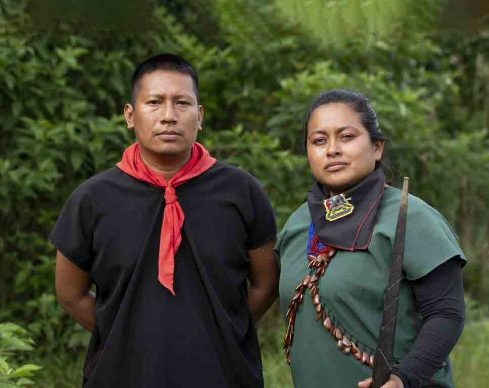 Alex Lucitante e Alexandra Narvaez  — Foto: Goldman Environmental Prize