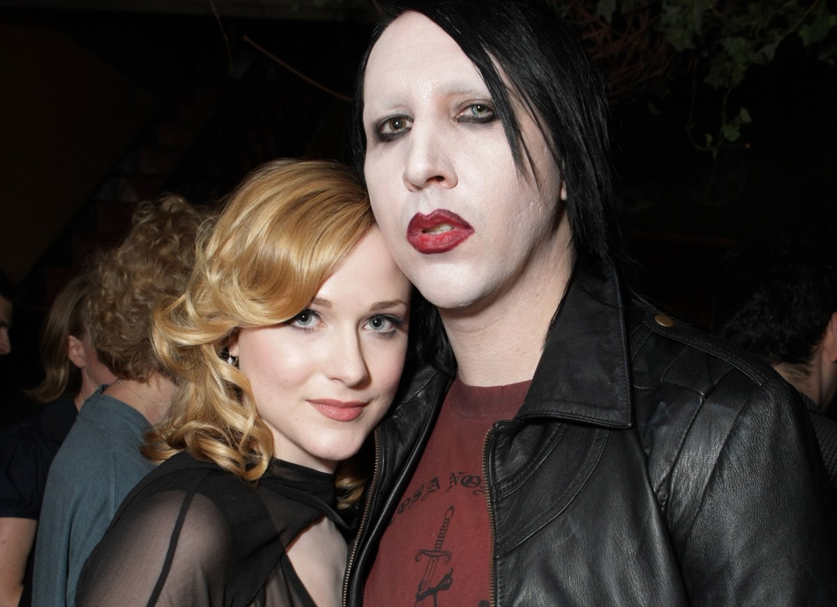 Evan Rachel Woods e Marilyn Manson se relacionaram em meados de 2007 e ficaram noivos em 2010, mas romperam meses depois (Foto: Getty Images)