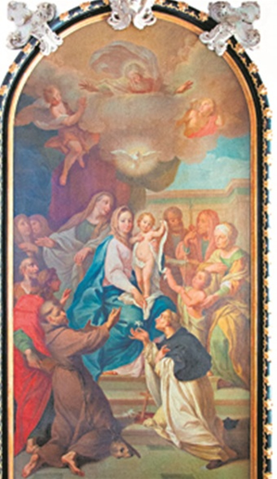 “Imaculada com Santo Agostinho”, do artista português André Gonçalves (1692-1762)