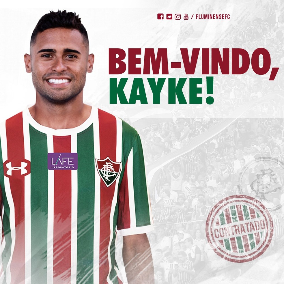 Fluminense anuncia Kayke (Foto: DivulgaÃ§Ã£o Fluminense)