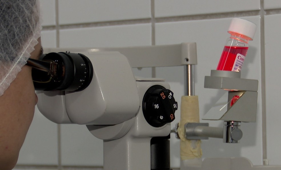 Produto é capaz de conservar tecidos oculares por até 14 dias — Foto: Reprodução/RPC