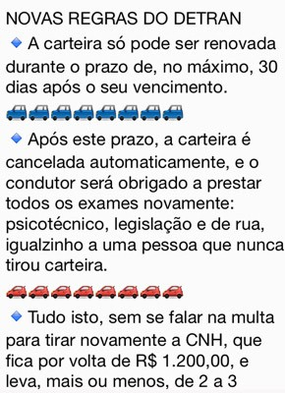 Multas de trânsito: o que é verdadeiro ou falso em 