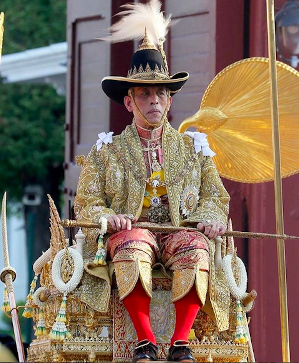 O rei da Tailândia, Maha Vajiralongkorn, também conhecido como Rama X (Foto: Instagram)
