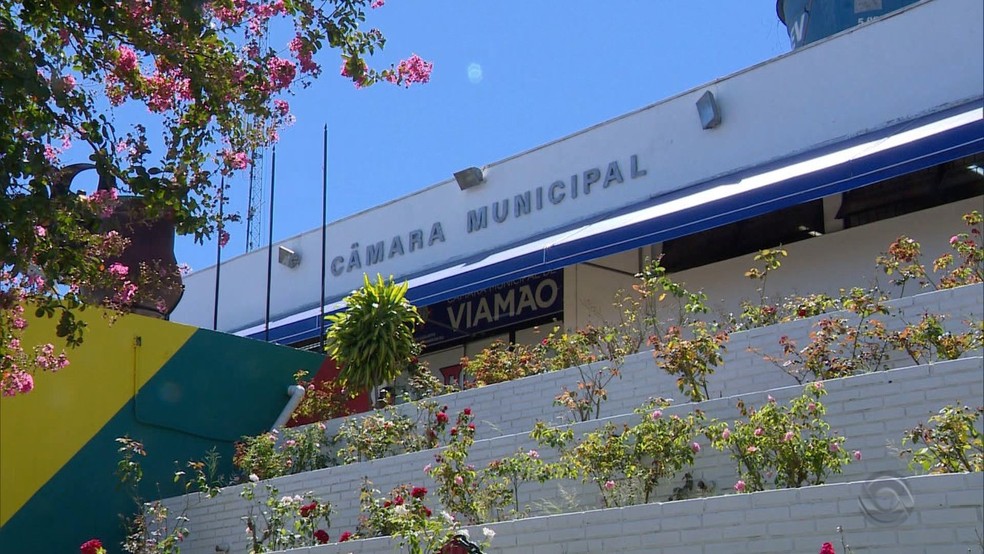 Câmara Municipal de Viamão — Foto: Reprodução/RBS TV
