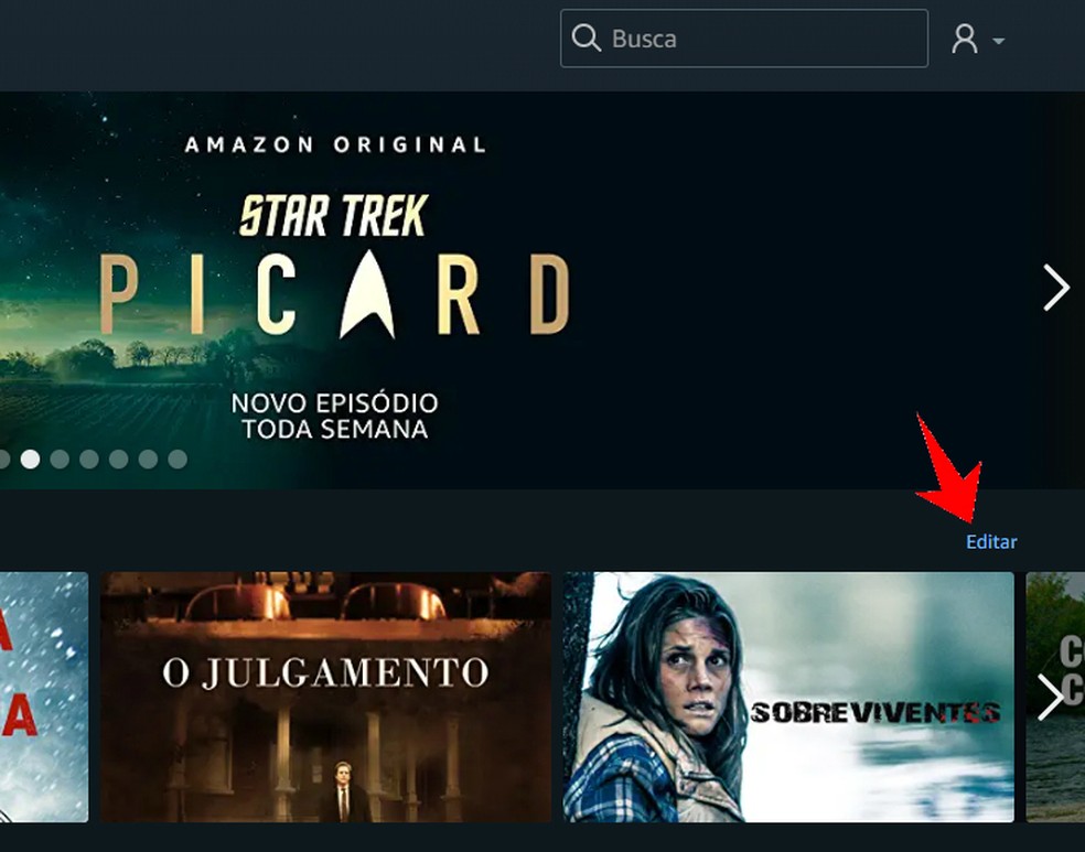 Amazon Prime Video permite editar a lista de filmes e séries assistidos — Foto: Reprodução/Rodrigo Fernandes