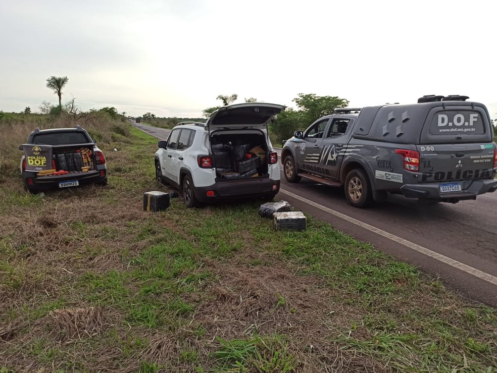 DOF apreende quase 1,5 tonelada de maconha em MS — Foto: DOF/Divulgação