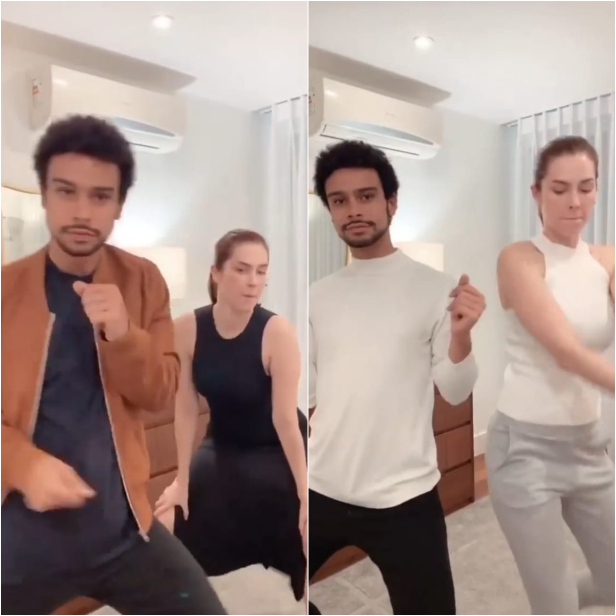 Sophia Abrahão e Sérgio Malheiros trocam de looks em vídeo divertido na web (Foto: Reprodução/Instagram)