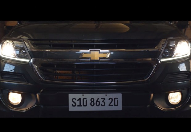 Propaganda da Chevrolet S10, compartilhada pelo ministro Ricardo Salles (Foto: Divulgação)