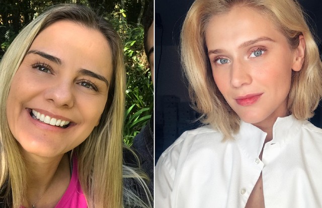 Milene Domingues e Celina Locks trocam corações nas redes sociais (Foto: Reprodução/Instagram)
