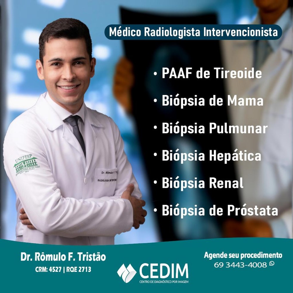 Onde encontrar um médico Radiologista Intervencionista em Rondônia? — Foto: Arquivo