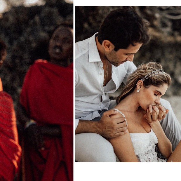 Bárbara Evans e Gustavo Theodoro se casam na Tanzânia (Foto: Zanzibar Wedding Photographer)