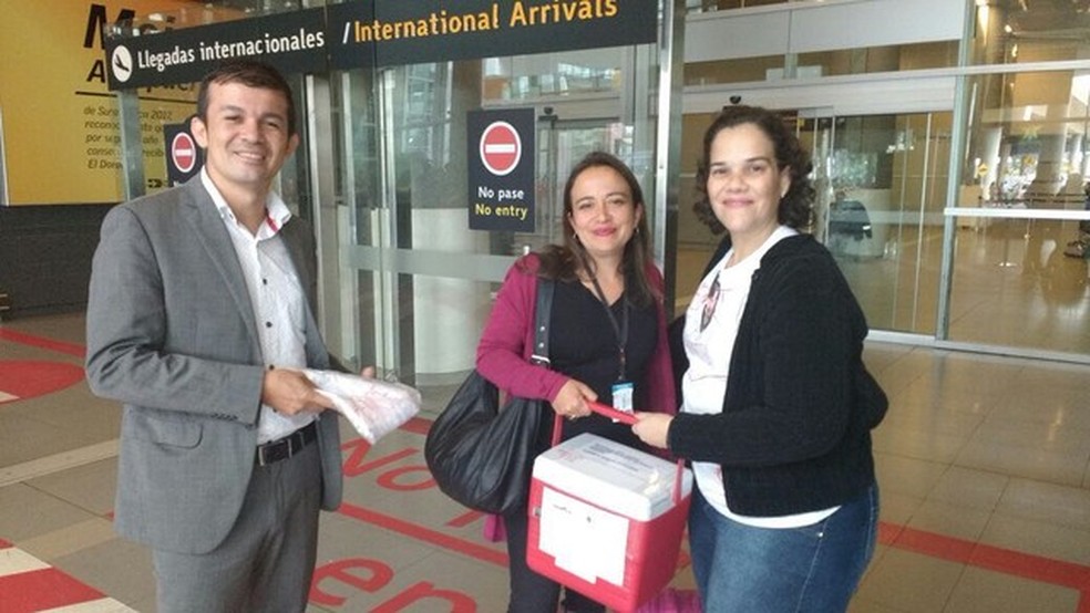 Cearense com sangue raro fez doação e salvou uma bebê colombiana que precisava de uma transfusão urgente — Foto: Hemoce/Divulgação