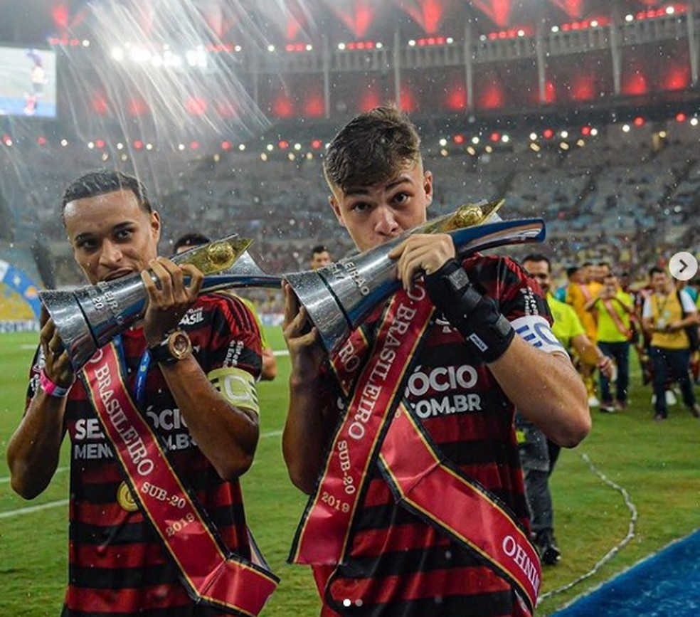 Gabriel Noga Luiz Henrique Flamengo — Foto: Reprodução/Instagram