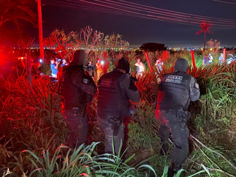 Forças de Segurança de Alagoas simulam assaltos a bancos em Arapiraca e Palmeira dos Índios — Foto: Ascom/SSP-AL