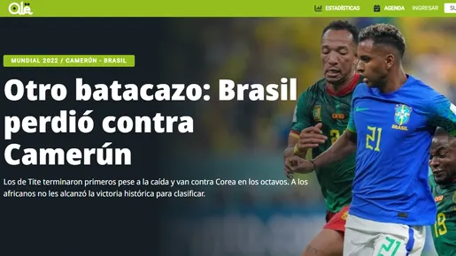 Jornais estrangeiros repercutem derrota do Brasil: 'Surpresa'