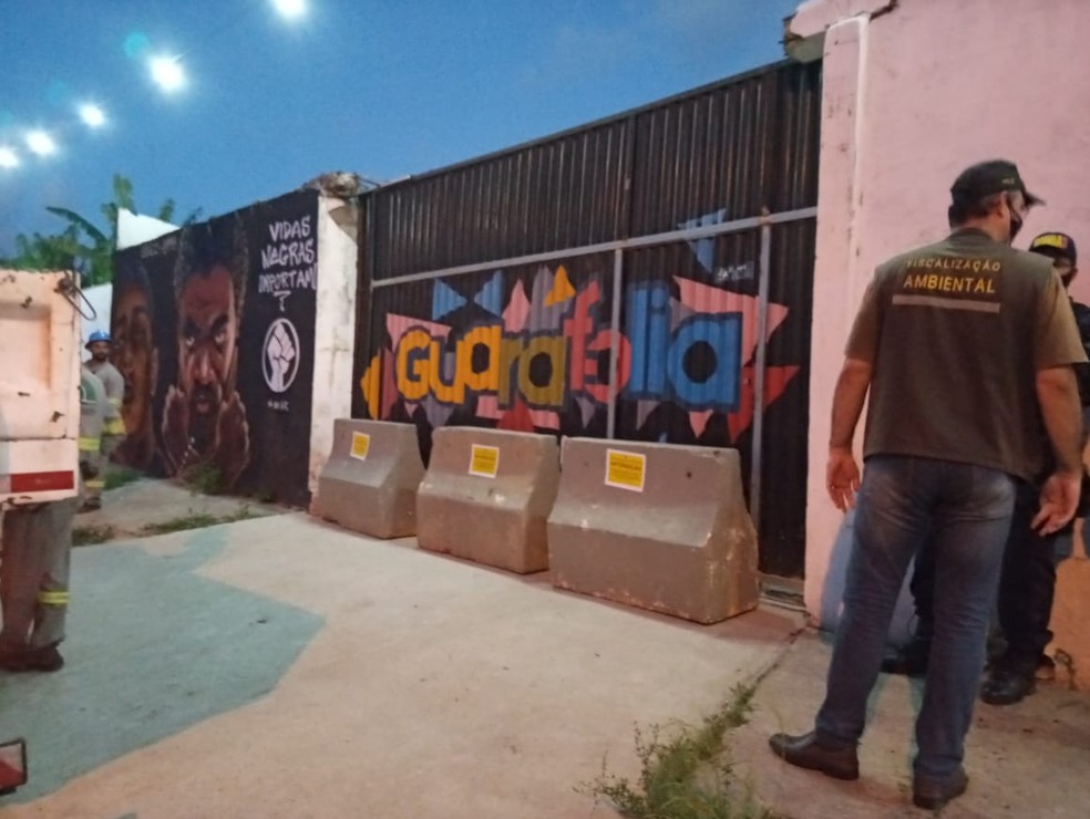 Casa de eventos no bairro Guarapes, na Zona Oeste de Natal, foi interditado — Foto: Divulgação