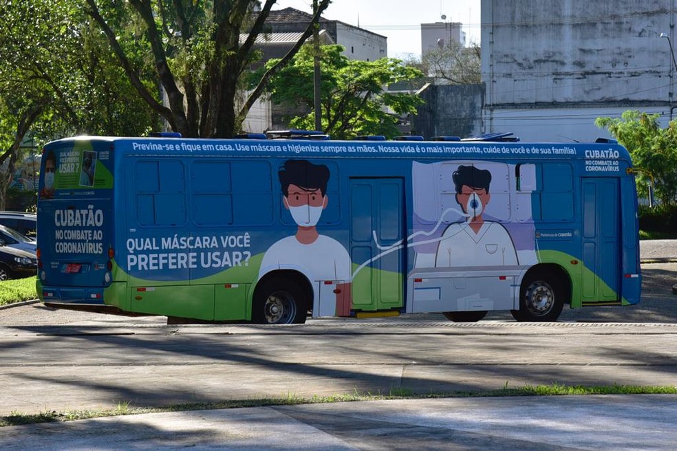 Ônibus será um importante equipamento para o combate ao novo coronavírus — Foto: Divulgação/Prefeitura de Cubatão