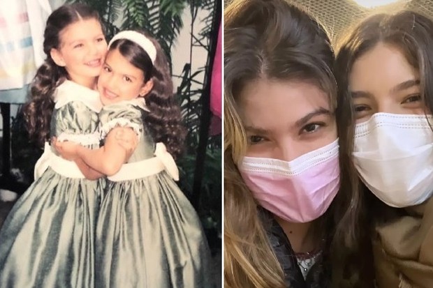 Antes e depois: Alanis Guillen e Giovanna Grigio são amigas de infância (Foto: Reprodução/Instagram)