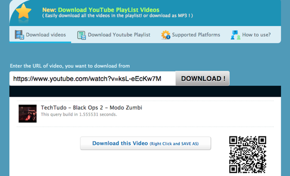 DownVids | Download | TechTudo