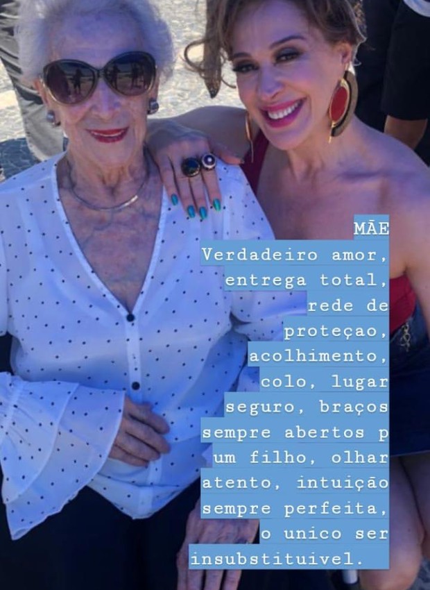 Claudia Raia lamenta perda da mãe com fotos e declarações  (Foto: Instagram/ Reprodução)