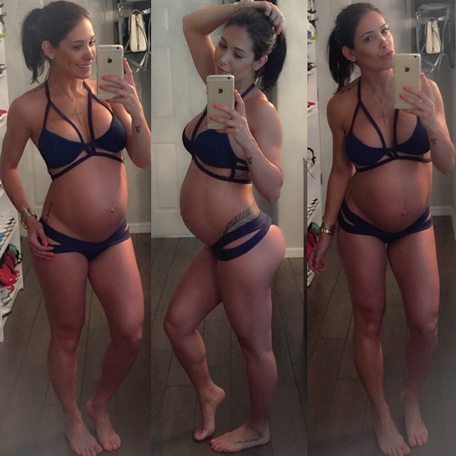 Gravidíssima, Bella Falconi exibe barriga (Foto: Reprodução - Instagram)