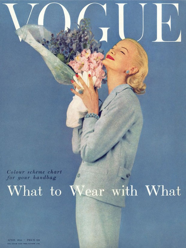 Capa da Vogue britânica em 1955 (Foto: Reprodução)