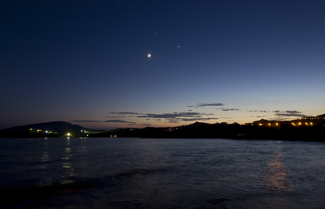 Vênus, Júpiter e a Lua em foto do último sábado (20) (Foto: csath07 | flickr | creative commons)