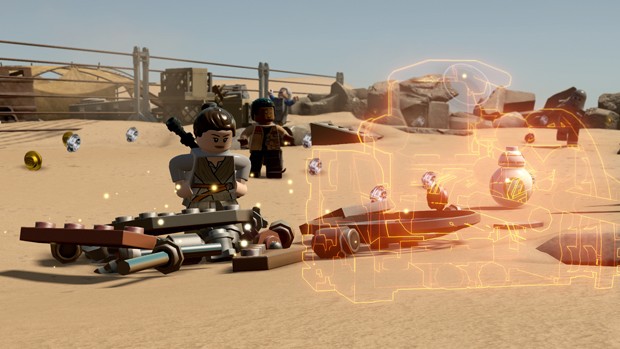 Jogadores podem usar um mesmo grupo de peças para construir mais de um item em &#39;Lego Star Wars: O despertar da força&#39; (Foto: Divulgação/TT Games)