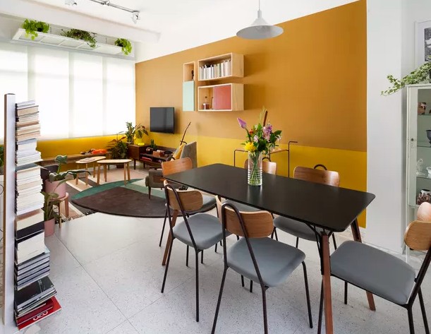 Até 100 m²: 20 apartamentos com decoração colorida (Foto: Júlia Ribeiro)