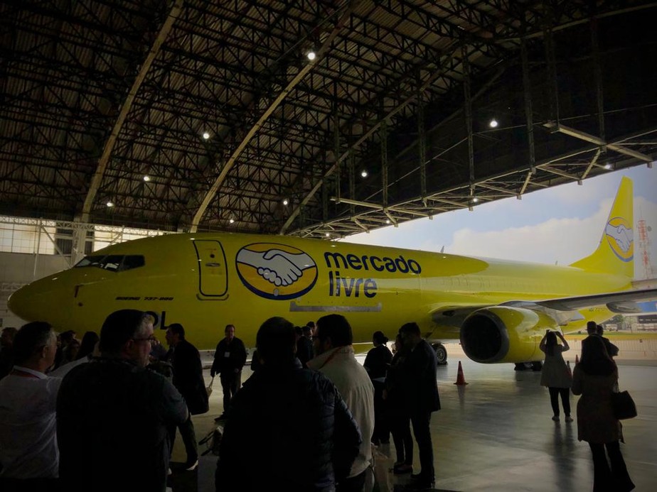 Avião da Gol com logomarca do Mercado Livre começa a voar em setembro para o Nordeste