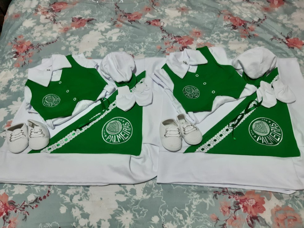 Amor pelo Palmeiras vem de berço, segundo Diego — Foto: Arquivo pessoal/Diego Rodrigues