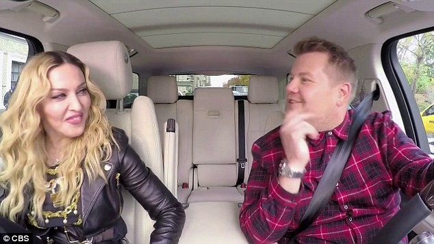 Madonna canta e dança em prévia de Carpool Karaoke com James Corden (Foto: Divulgação)