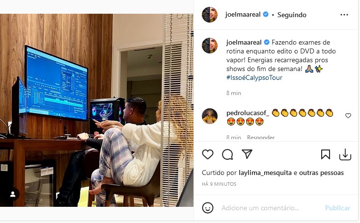 Joelma posta no hospital (Foto: Reprodução/Instagram)