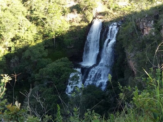 Encontrado corpo de praticante de rapel que caiu de cachoeira em Goiás (Foto: Divulgação/Corpo de Bombeiros)