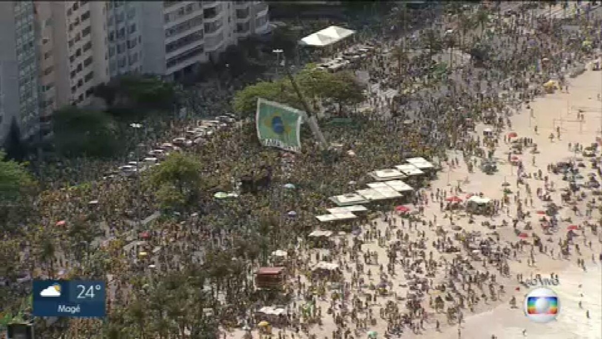 Apoiadores De Bolsonaro Fazem Ato Em Copacabana Rio De Janeiro G