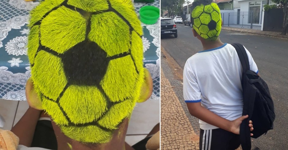 Matheus escolheu o tema futebol (Foto: Reprodução Instagram)