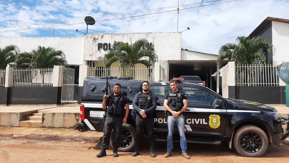Ocorrência foi atendida pela Delegacia de Polícia Civil de Pedra Branca do Amapari — Foto: Polícia Civil do Amapá/Divulgação