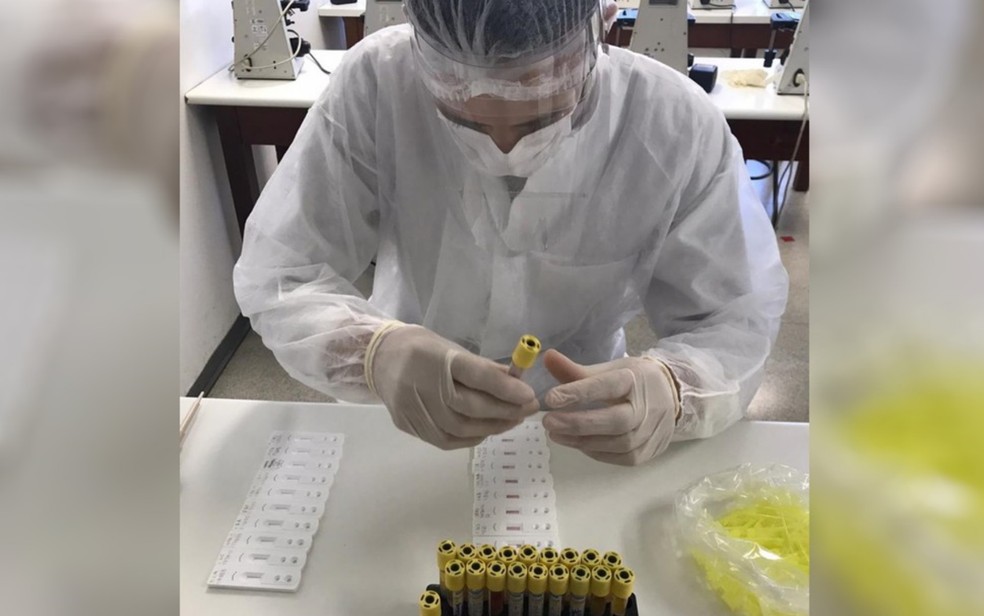 Secretaria de Saúde realiza 6° semana de testagem para coronavírus na região Sul de Goiânia, Goiás. — Foto: Prefeitura de Goiânia/Divulgação